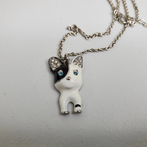 French‎ Bulldog Necklace Dog Frenchie Black White R
